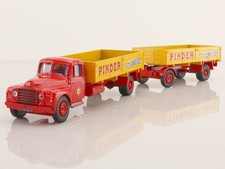 Citroën Type 55 + remorque porte barrières "Pinder Jean Richard" CORGI