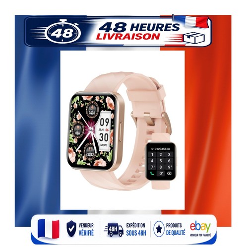 Montre connectée rose - , appels