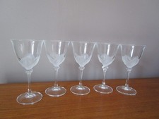 5 Verres à vin en Cristal d'Arques Modèle Florence H 16,5 cm """