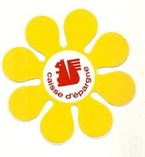 AUTOCOLLANT - BANQUE : CAISSE D' EPARGNE ECUREUIL COMPTE ARGENT / STICKERS