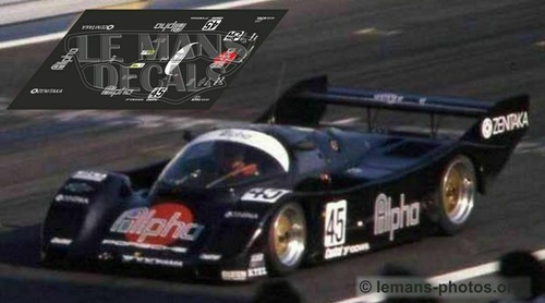 Décal porsche 962c mans - décal, le