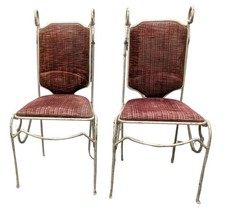 Paire de chaises en fer forgé