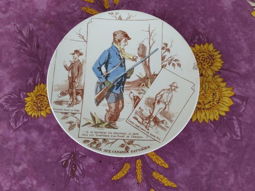 Assiette polychrome - assiette, uc