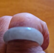 Anneau Jade  Blanc/Gr.1.5/ Large : 0.6CM Taille 53