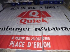Quoi de neuf a reims? Quick hamburger restaurant affiche publicitaire 4*3 metres