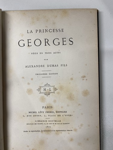 Princesse georges - georges, –