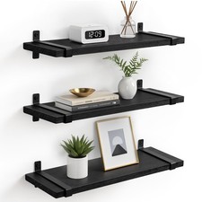 Étagère Murale, Noire, en