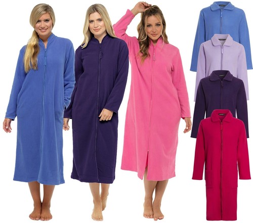 Robe chambre zippée - robe, de