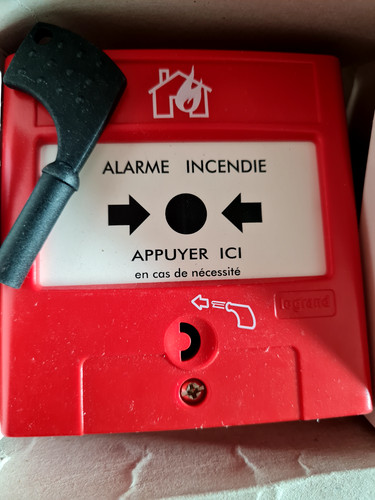 Déclencheur rouge alarme - rouge,