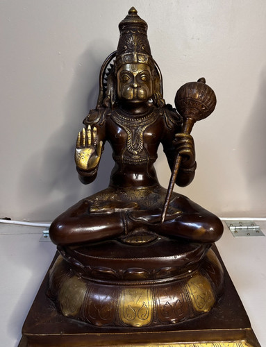 Statue bronze hanuman - bronze,