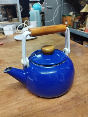 Théière émaillé vintage - émaillé,
