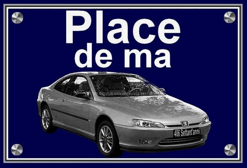 Plaque place peugeot 406 - ma,