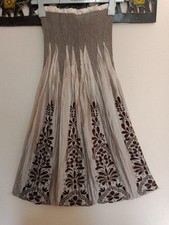 Jupe Longue Femme, Talia Benson, Gris/Noir, Taille Unique