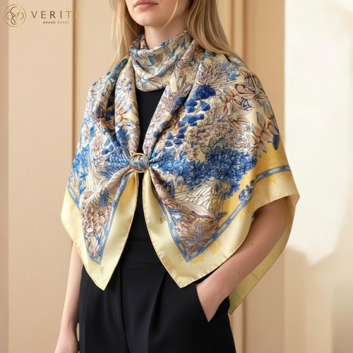 Rare vintage foulard soie - vintage, en