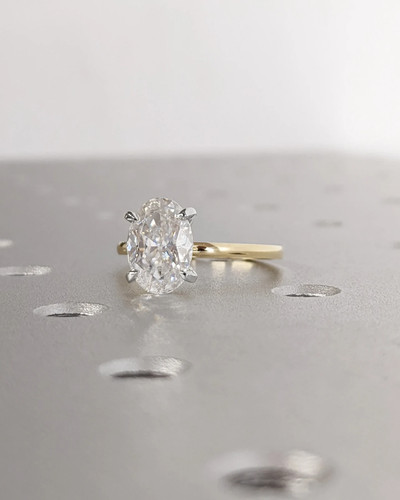 Bague solitaire moissanite - solitaire,