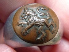 Bague chevalière en métal