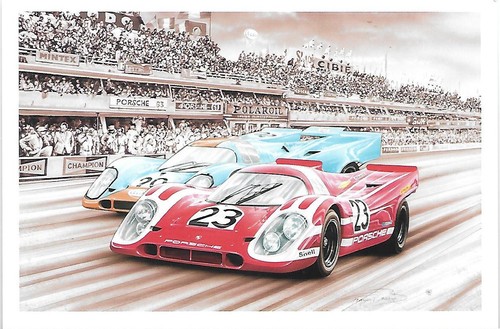 Carte postale porsche 917 k - porsche,
