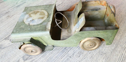 Jouet ancien jeep tole - jeep, jean
