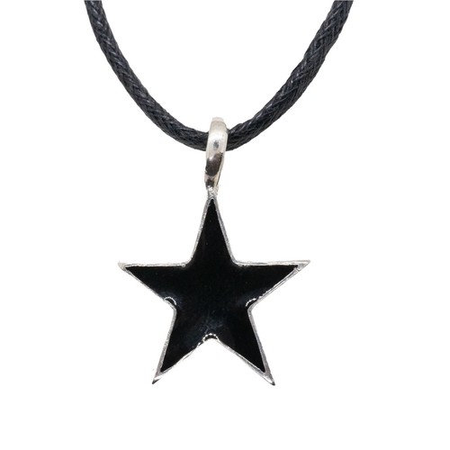 Noir pendentif étoile 925 - noir,