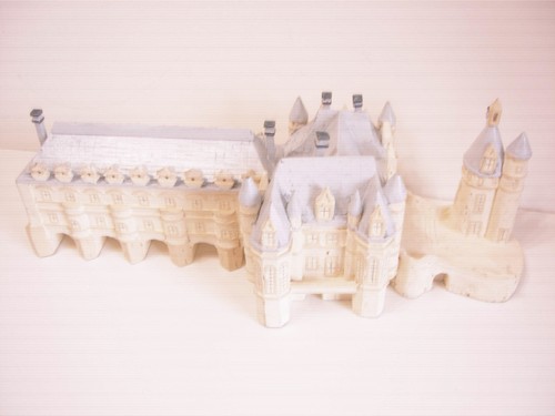 Maquette bois chateau de - bois,
