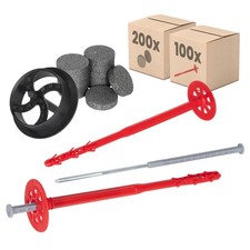 PROTEKTOR Chevilles pour matériaux isolants avec clou en acier