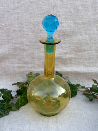 Grande carafe verre ambre - en,