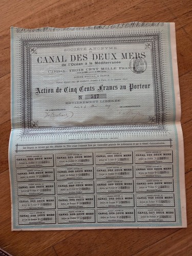 Ancien titre porteur - titre,