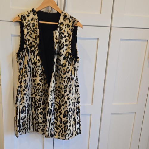 Leopard print faux - leopard, vest