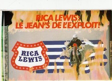 autocollant - RICA LEWIS - LE JEAN'S DE L'EXPLOIT  - Sticker collector vintage