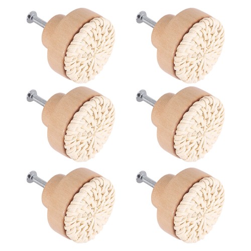 Boho rotin commode boutons - rotin,