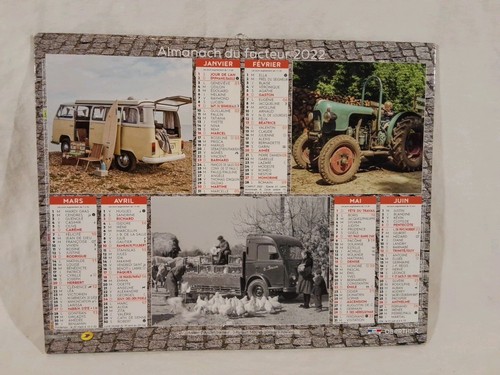 Calendrier almanach poste - calendrier,