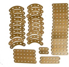 MECCANO  Lot de pièces dorées