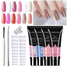 Kit de Gel pour Ongles UV LED 5 Pièces pour Manucure Professionnelle à Domicile