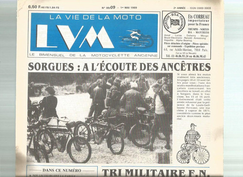 Vie moto 89 09 - la, n°89-09