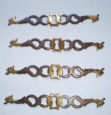 Lot entrées de serrures patiné au coq style louis XV buffet meuble 