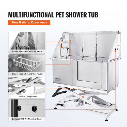 Vevor baignoire toilettage - vevor,