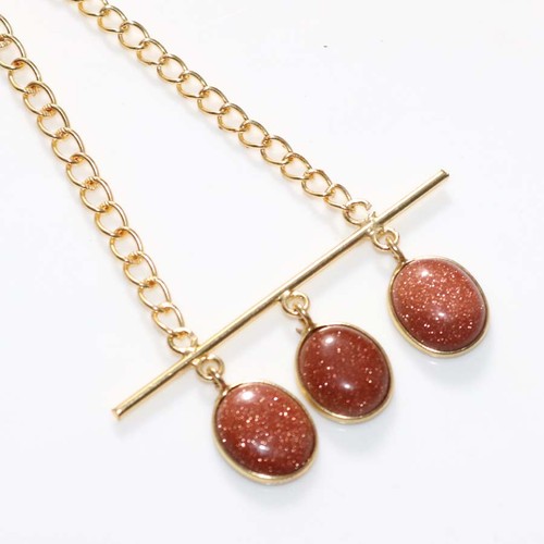 Collier pierre jaspe - de,