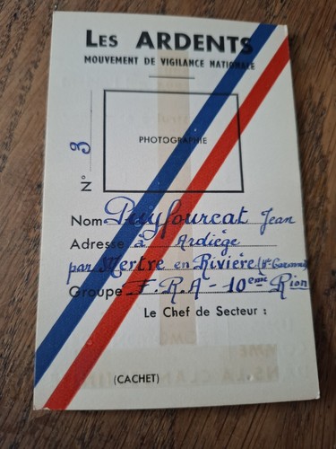 Rare carte identite ffi - rare,