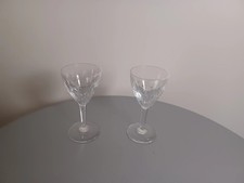 2 verres à vins cristal Val