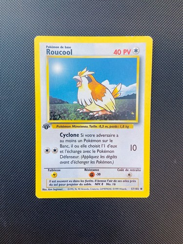 Carte pokemon roucool 102 - carte,