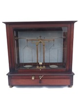 Ancienne balance de précision A.Collot Paris, 19eme, Labo, Cognac, Pharmacie 