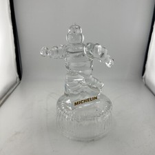 Trophée / Statuette Bibendom - Michelin - En Verre Dépoli - Très Bon Etat