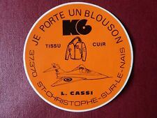 AUTOCOLLANT STICKER K6 BLOUSON AVIATION CUIR L CASSI ST CHRISTOPHE SUR LE NAIS