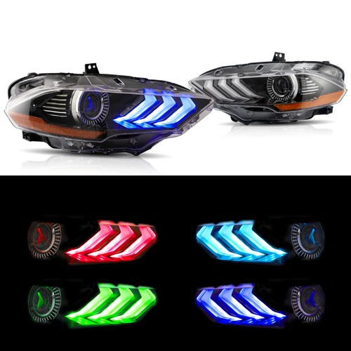 2xrgb led headlights for ford - led,