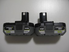 2 Batteries RYOBI ONE+ 4Ah - 18V RB18L40 RB1840X NEUVE (2025)