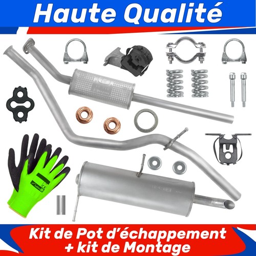Kit pot échappement pour - kit,