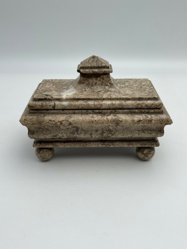 Rare encrier marbre moulure - en,