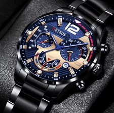 Montre NOIR Luxe Acier