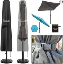 Enzeno Housse Parasol Droit en Tissu Oxford 420D imperméable,Housse de Parasol 