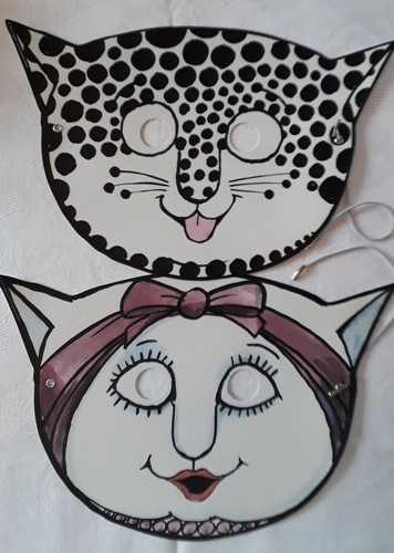 Lot masques chat - masques, designed